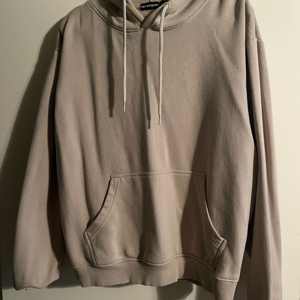 PrettyLittleThing Beige Hoodie